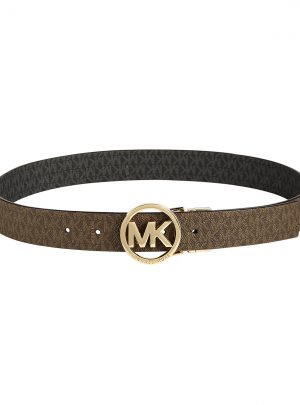 Reversible Signature with Logo Buckle Belt